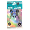 Sexy AF Nipple Clamps, Black Heart Charms