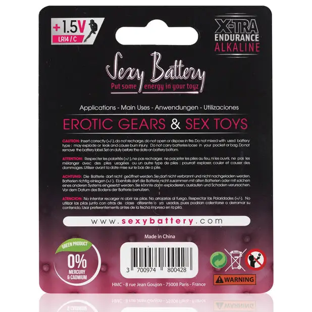 Sexy Battery C - Box of 10 Two Packs - Batteries