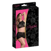 Sexy Time Courtney Polka Dot Mesh Halter & Skirt Black S/M