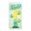 Shades Jelly Swirl TPR Gradient Dong Small - Yellow/Mint - Dongs & Dildos