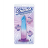 Shades Jelly TPR Gradient Dong Small - Blue/Purple - Dongs & Dildos