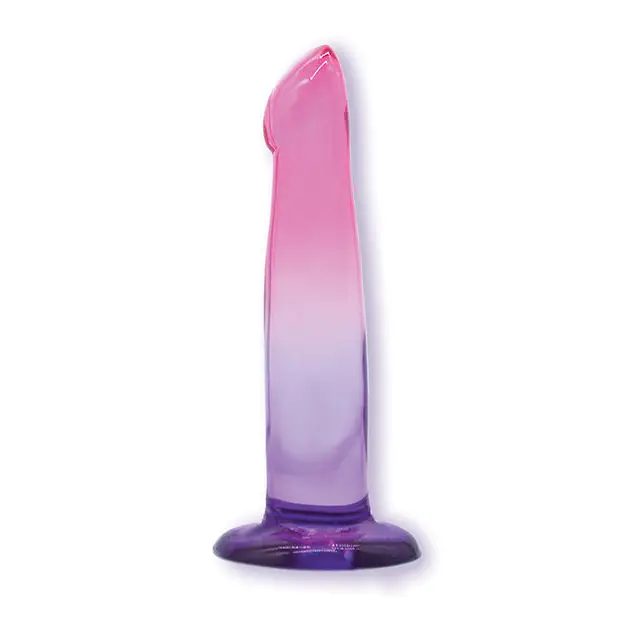 Shades Jelly TPR Gradient Dong Small - Pink/Purple - Dongs & Dildos