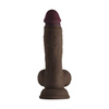 Shaft Model A Flexskin Liquid Silicone 7.5’’ Dong w/Balls - Mahogany - Dongs & Dildos