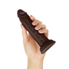 Shaft Model J Flexskin Liquid Silicone 5.5’’ Dong - Mahogany - Dongs & Dildos