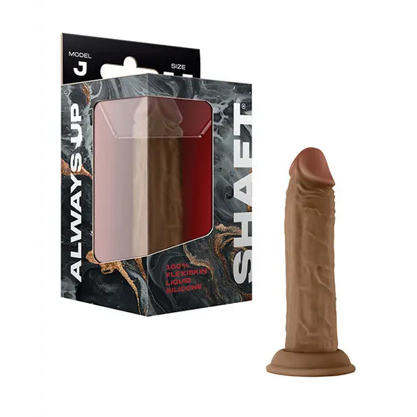 Shaft Model J Flexskin Liquid Silicone 5.5’’ Dong - Oak - Dongs & Dildos