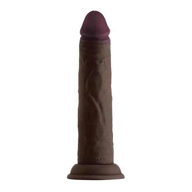 Shaft Model J Flexskin Liquid Silicone 8.5’’ Dong - Mahogany - Dongs & Dildos
