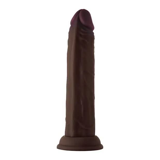 Shaft Model J Flexskin Liquid Silicone 8.5’’ Dong - Mahogany - Dongs & Dildos