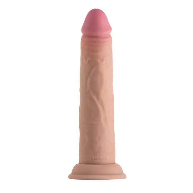 Shaft Model J Flexskin Liquid Silicone 8.5’’ Dong - Pine - Dongs & Dildos