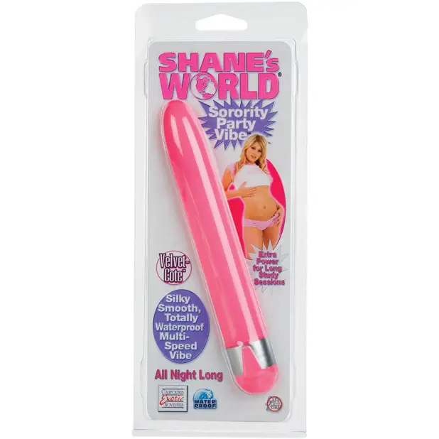 Shane’s World All Night Long Sorority Party Vibe - Pink - Vibrators