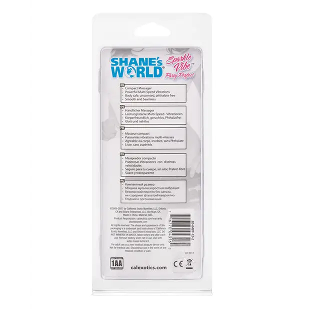 Shane’s World Sparkle Vibe - Blue - Vibrators