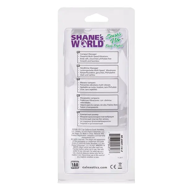 Shane’s World Sparkle Vibe - Purple - Vibrators