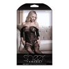 Sheer Fantasy Dark Heart Teddy Bodystocking Black O/S
