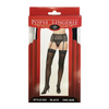 Sheer Lace Top Stocking Black O/S