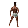 Sheer Prints Mesh Poly Spandex Seamless Short Flamingo SM
