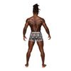 Sheer Prints Mesh Poly Spandex Seamless Short Optical XL