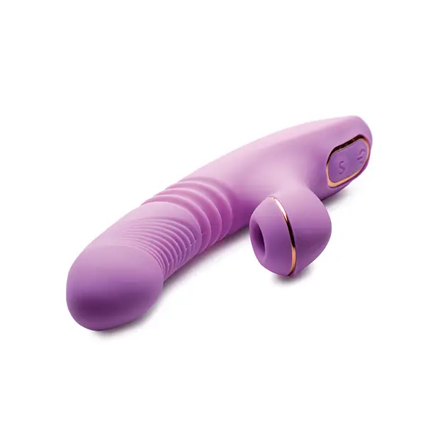 Shegasm Pro Thrust Thrusting Suction Rabbit, Purple