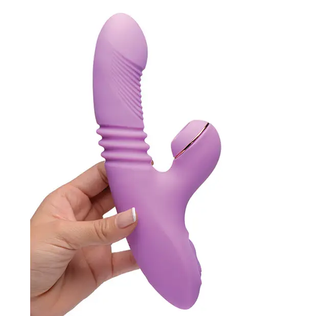 Shegasm Pro Thrust Thrusting Suction Rabbit, Purple