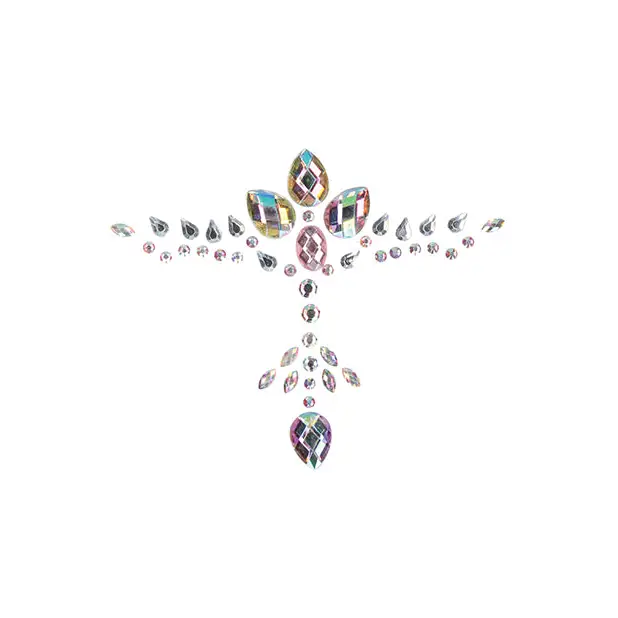 Shots Bliss Dazzling Cleavage Bling Sticker O/S - Body Wear