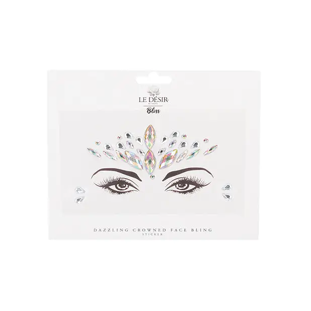 Shots Bliss Dazzling Crowned Face Bling Sticker O/S