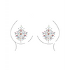 Shots Bliss Open Cup Strappy Teddy w/Jewelry Pasties Multi O/S