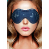 Shots Denim Eye Mask - Blue - Bondage Blindfolds & Restraints