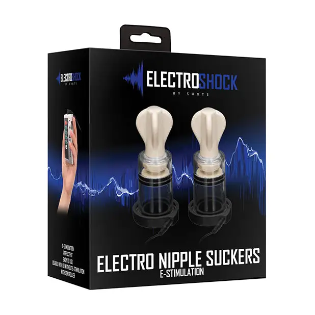 Shots Electroshock Nipple Suckers, Clear