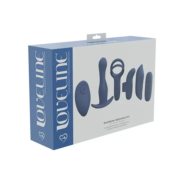 Shots LoveLine Supreme Weekend Kit - Blue Grey - Stimulators