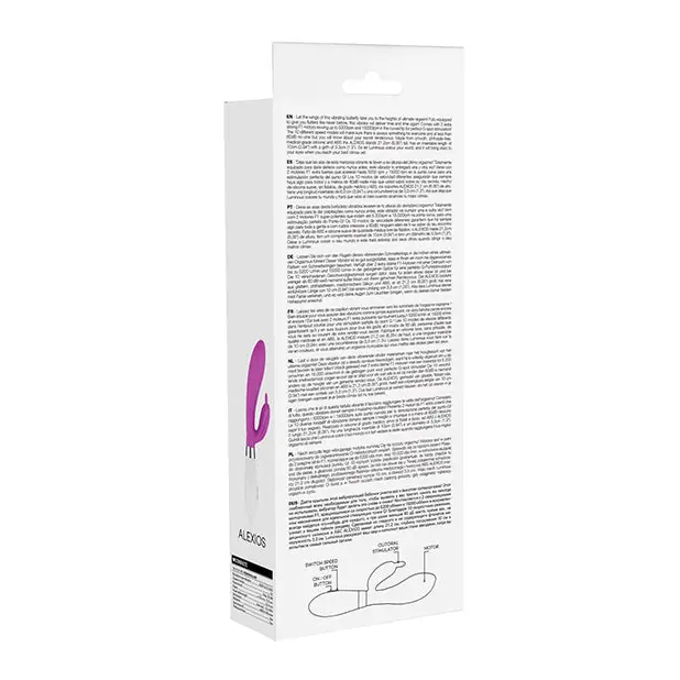 Shots Luminous Alexios Silicone 10 Speed Butterfly Vibrator, Fuchsia
