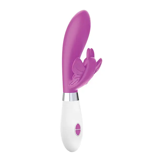 Shots Luminous Alexios Silicone 10 Speed Butterfly Vibrator, Fuchsia