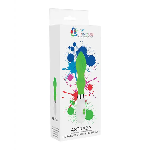 Shots Luminous Astraea Silicone 10 Speed Vibrator, Green