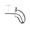Shots Man Cage 3.5" w/Silicone Urethral Sounding, Clear