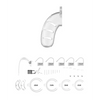 Shots Man Cage 4.5" Cock Cage w/Plug 11, Clear