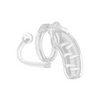 Shots Man Cage 4.5" Cock Cage w/Plug 11, Clear