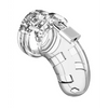Shots Man Cage Chastity 3.5" Cock Cage Model 1, Clear