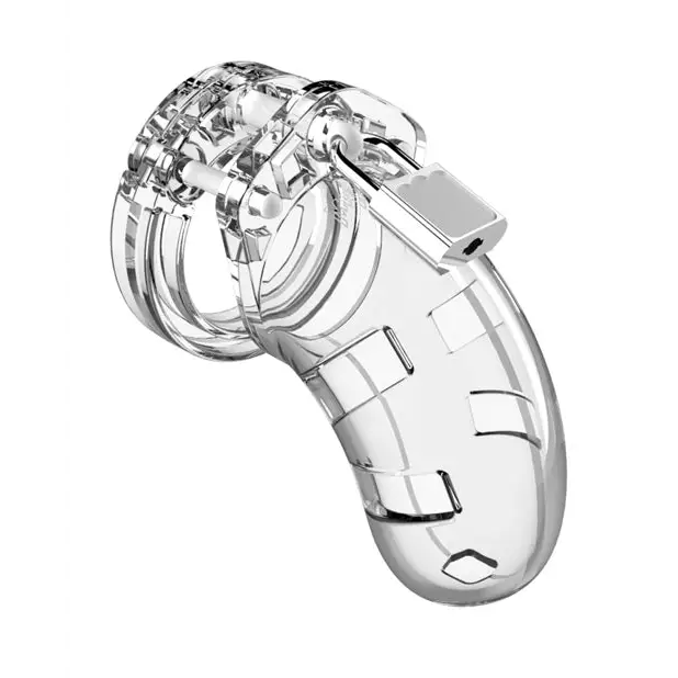 Shots Man Cage Chastity 3.5" Cock Cage Model 1, Clear
