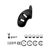 Shots Man Cage Chastity 3.5" Cock Cage Model 20, Black