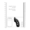 Shots Man Cage Chastity 4.5" Cock Cage Model 21, Black
