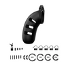Shots Man Cage Chastity 4.5" Cock Cage Model 21, Black