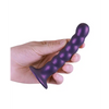 Shots Ouch 5’’ Beaded G-Spot Dildo - Metallic Purple - Dongs & Dildos