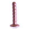Shots Ouch 5’’ Beaded G-Spot Dildo - Rose Gold - Dongs & Dildos