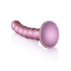 Shots Ouch 5’’ Beaded G-Spot Dildo - Rose Gold - Dongs & Dildos