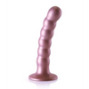 Shots Ouch 5’’ Beaded G-Spot Dildo - Rose Gold - Dongs & Dildos