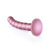 Shots Ouch 6.5’’ Beaded G-Spot Dildo - Rose Gold - Dongs & Dildos