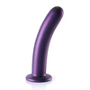 Shots Ouch 7’’ Smooth G-Spot Dildo - Metallic Purple - Dongs & Dildos