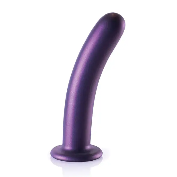 Shots Ouch 7’’ Smooth G-Spot Dildo - Metallic Purple - Dongs & Dildos