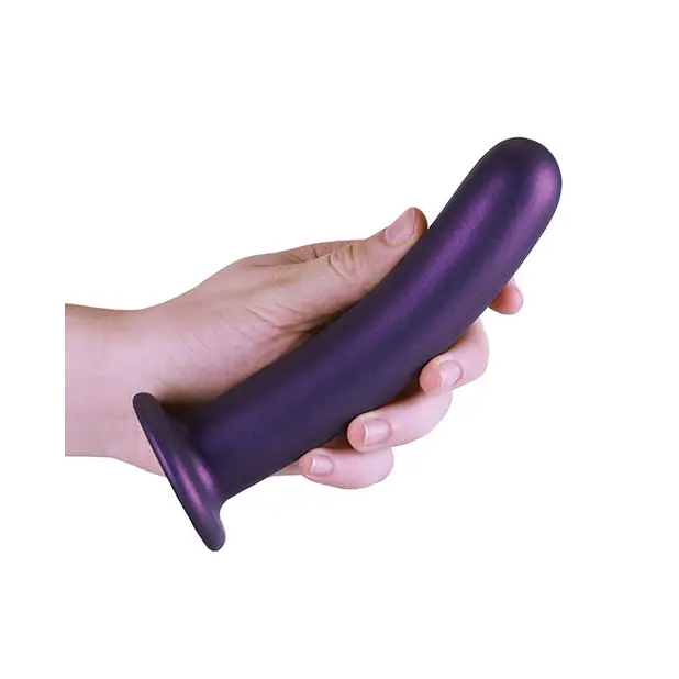 Shots Ouch 7’’ Smooth G-Spot Dildo - Metallic Purple - Dongs & Dildos
