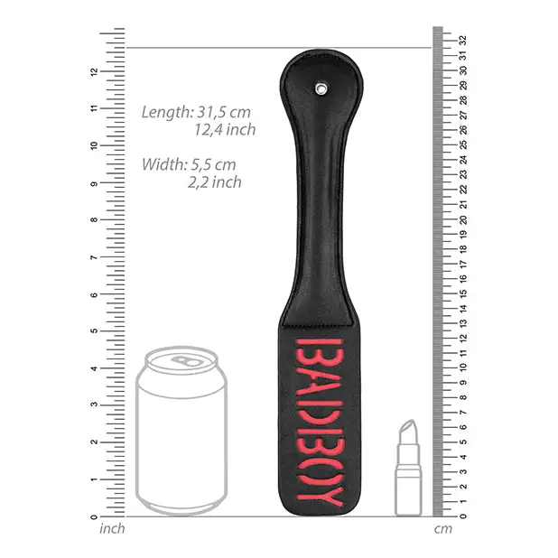 Shots Ouch Bad Boy Paddle, Black