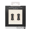 Shots Ouch Balance Pin Magnetic Nipple Clamps, Black