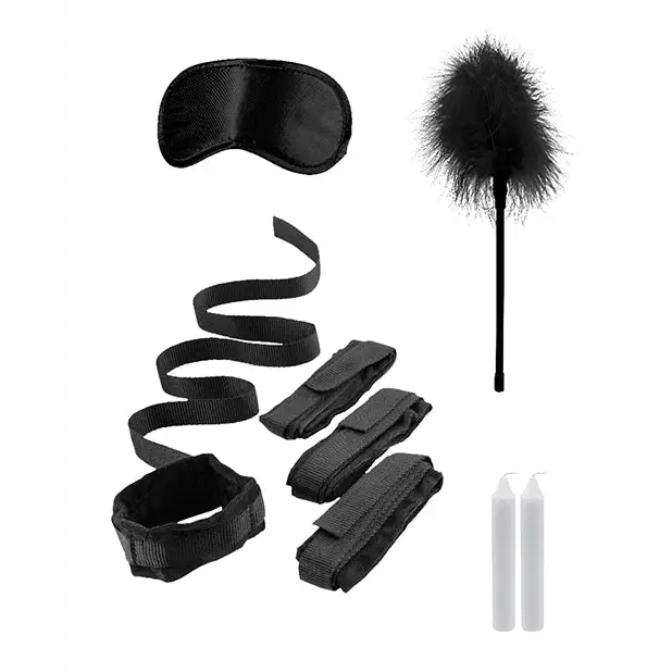 Shots Ouch Bed Bindings Restraint Kit, Black