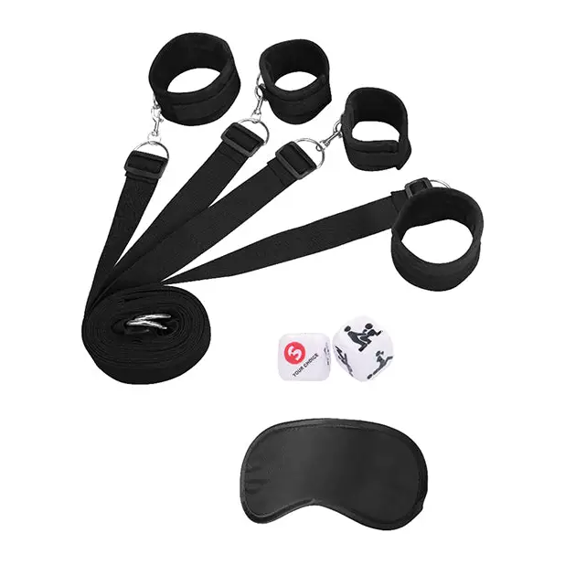 Shots Ouch Bed Restraint System, Black